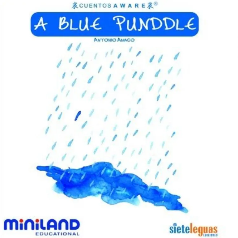 A blue puddle