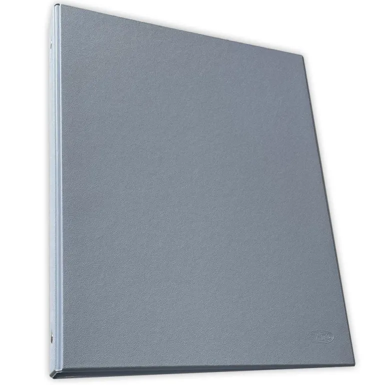 Archivador folio 4 anillas color azul pastel tapa plástico