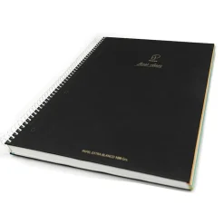 Bloc A5 color negro cuadro 5mm. 120 hojas microperforado First Class