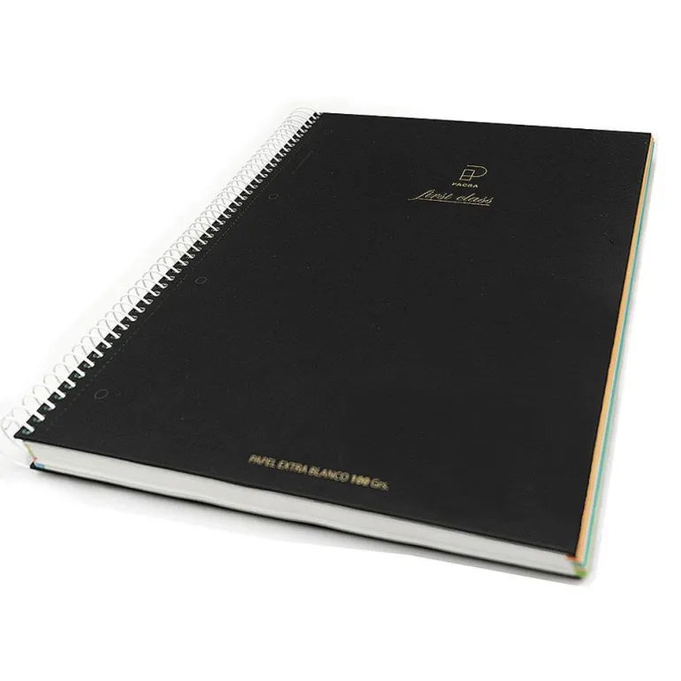 Bloc A5 color negro cuadro 5mm. 120 hojas microperforado First Class