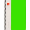 Bloc A4 color verde pauta 3mm. 80 hojas serie Plus