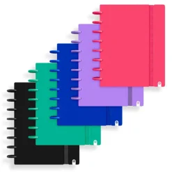 Bloc A5 cuadrícula 5mm 80 hojas tapa foam Ingeniox Intense colores surtidos