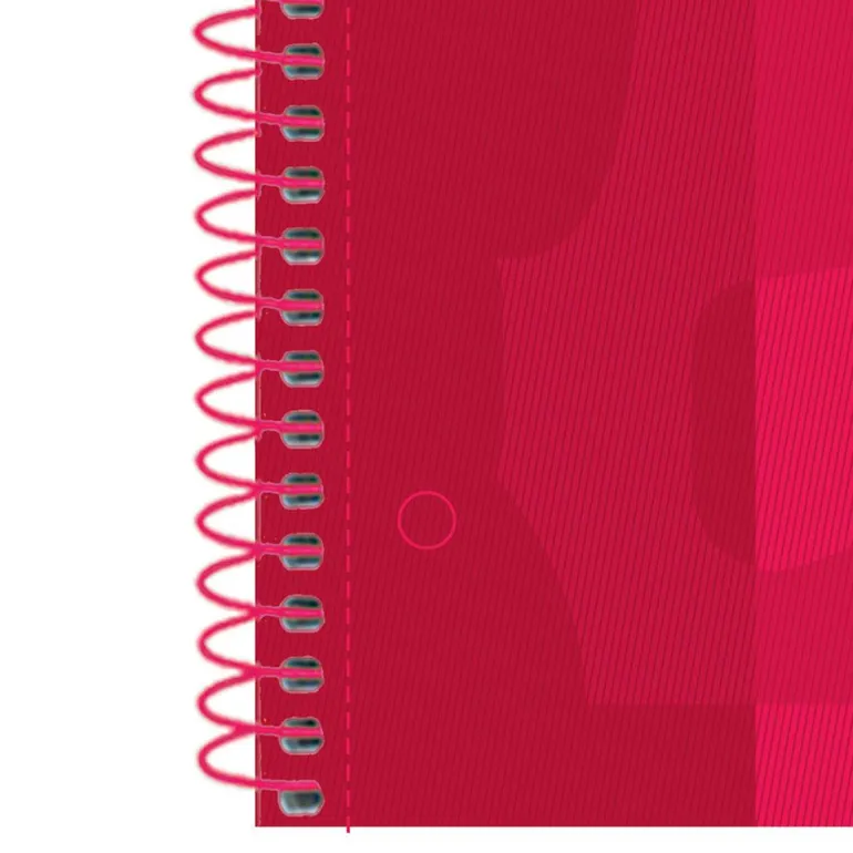 Bloc A4 rojo cuadro 5mm. 80 hojas Europeanbook