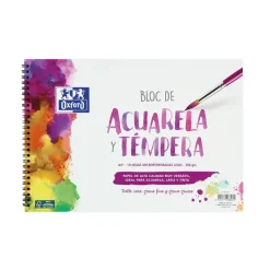 Bloc acuarela A4 10 hojas 300gr. Oxford