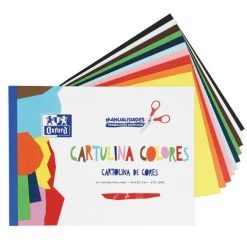 Bloc cartulina 24x32 cm 10 colores Oxford