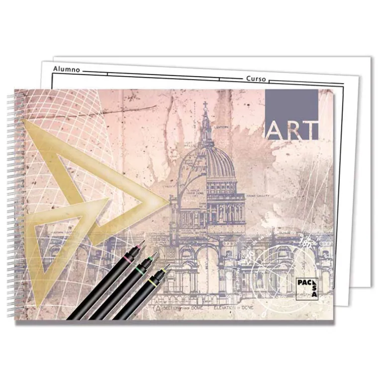 Bloc de dibujo con recuadro 20 hojas de 140 gr. Art