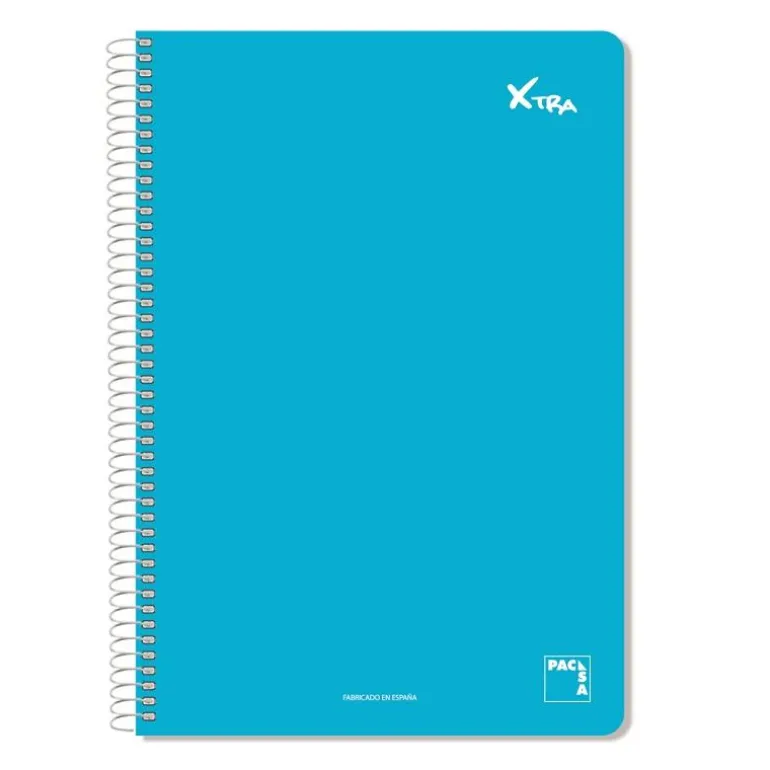 Bloc folio pauta 2,5mm 80 hojas tapa dura Xtra colores surtidos