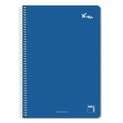 Bloc folio pauta 2,5mm 80 hojas tapa dura Xtra colores surtidos