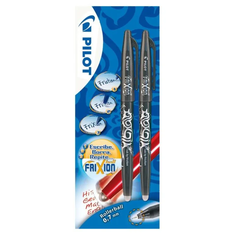 Bolígrafo FriXion Ball tinta negra 2 unidades