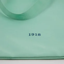 Bolsa de tela tote bag color verde serie 1918