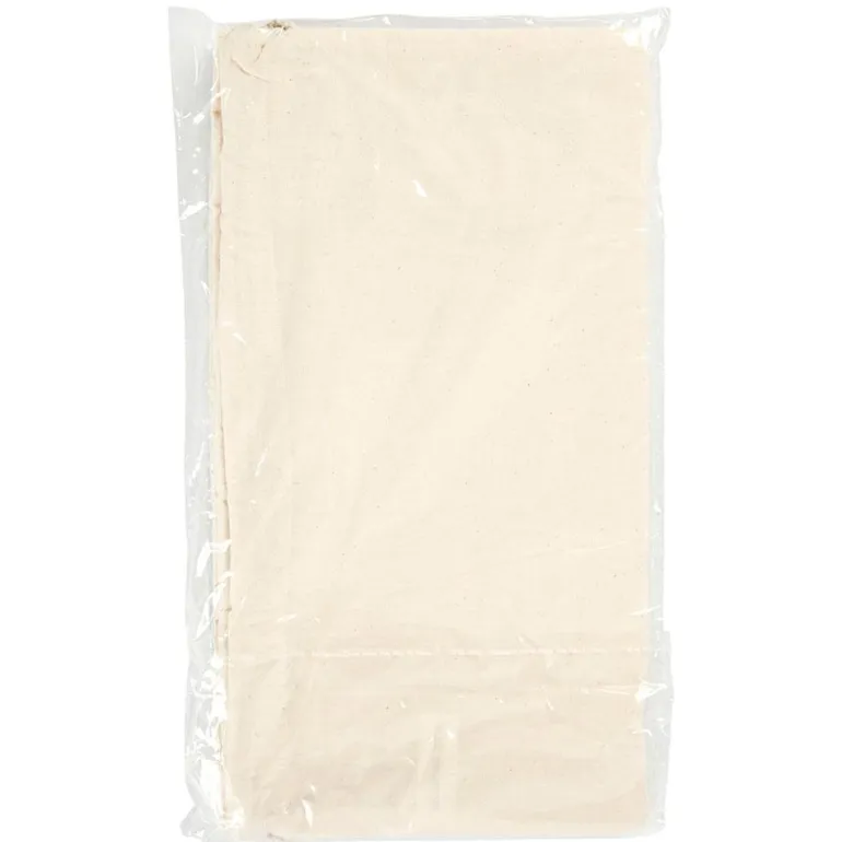Bolsa saco algodón color natural claro 37x41cm