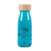 Botella sensorial float azul turquesa