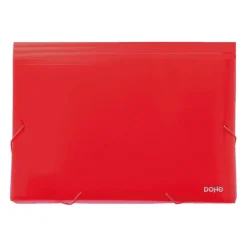 Carpeta A4 acordeón color rojo