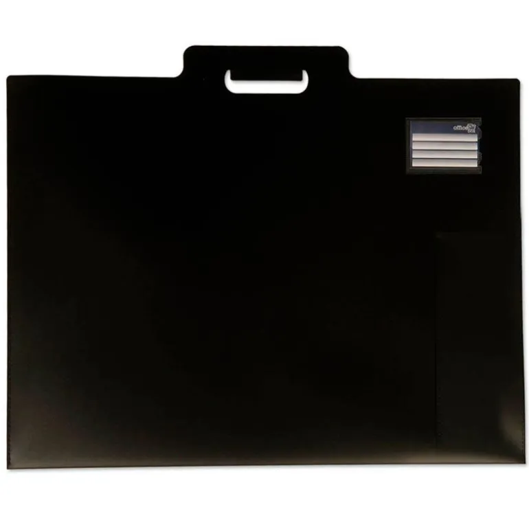 Carpeta de dibujo A3 con asas color negro