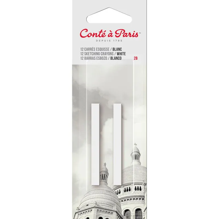 Carré blanco 2B 2 unidades Conté