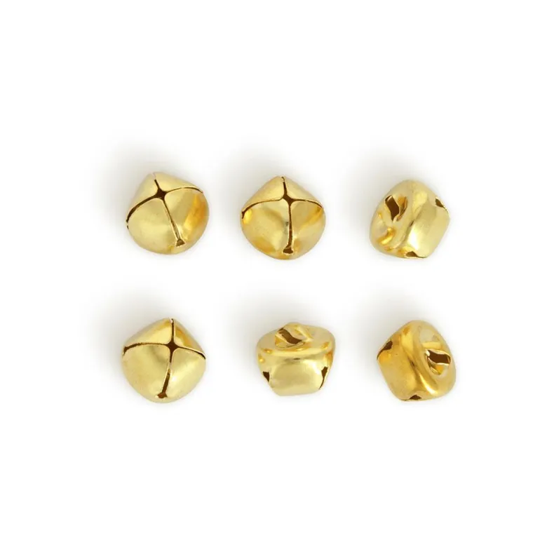 Cascabeles dorados 15mm blíster 6 uds.