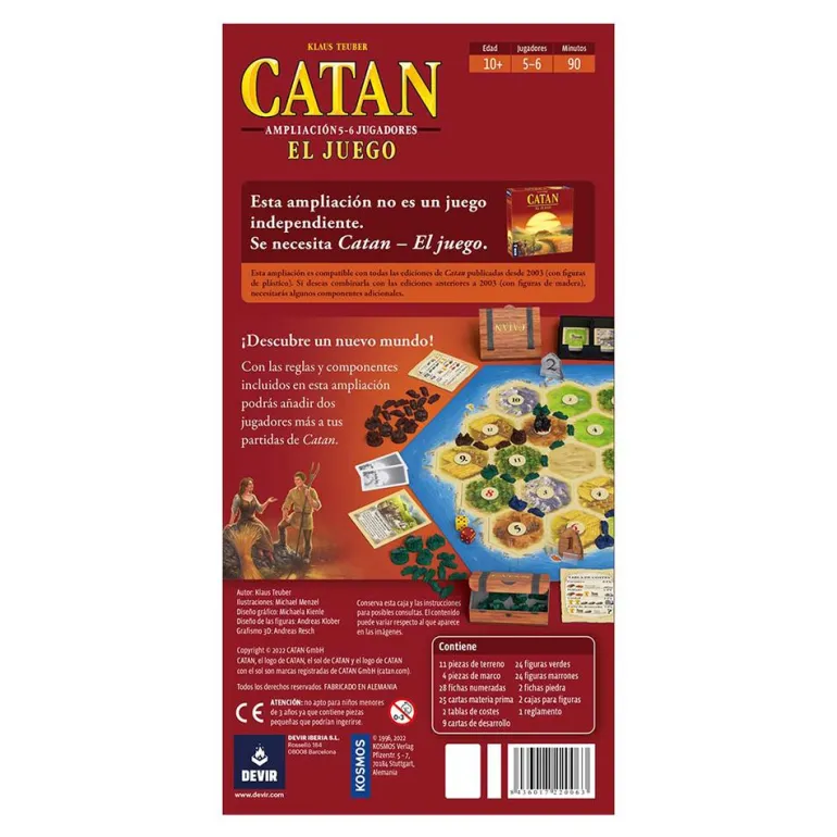 Catán expansión 5-6 jugadores