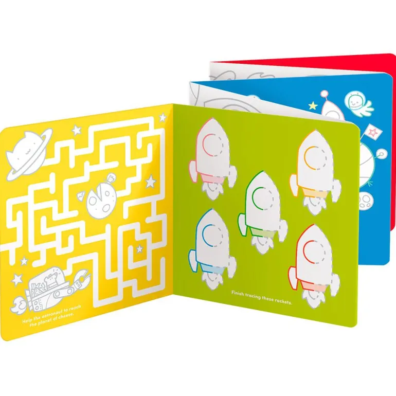 Colorea y aprende con el espacio, cuadernos para colorear extra largos