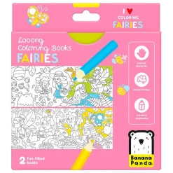 Colorea y aprende con hadas, cuadernos para colorear extra largos
