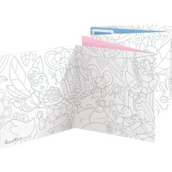 Colorea y aprende con hadas, cuadernos para colorear extra largos
