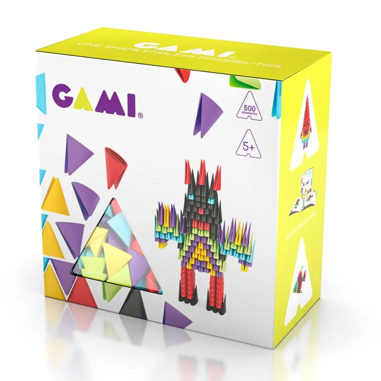 Construcción Gami figuras 3D 500 piezas