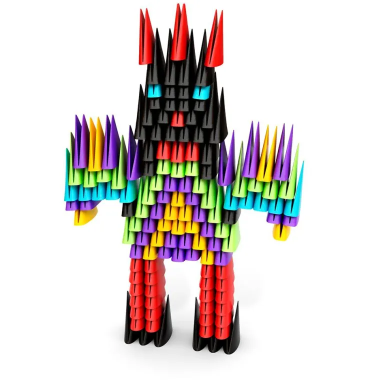 Construcción Gami figuras 3D 500 piezas