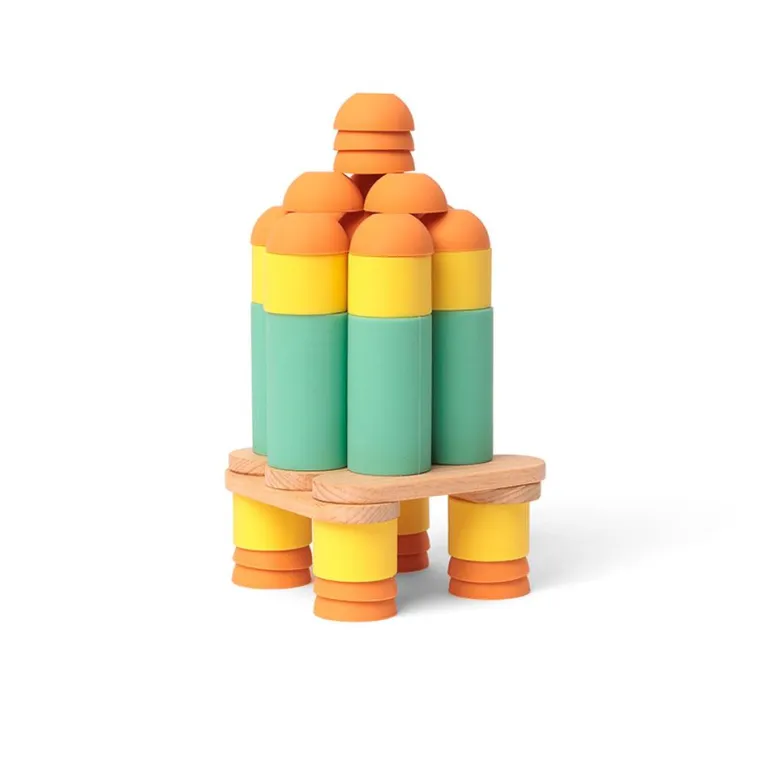 Construcción Oppi Stix 60 piezas madera y silicona