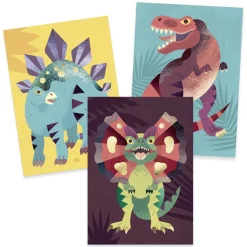 Crea cuadros metalizados dinosaurios