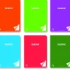 Cuaderno A4 cuadro 4mm. 48 hojas colores surtidos Flexipac