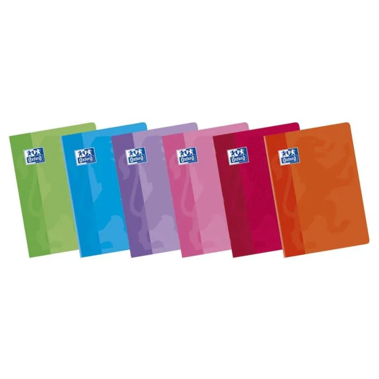 Cuaderno A5 cuadro 4mm. 48 hojas tapa blanda colores surtidos Oxford Classic