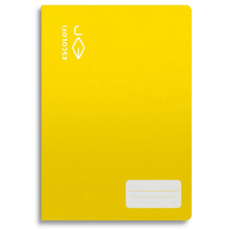 Cuaderno cuarto color amarillo pauta Montessori 5mm 32 hojas