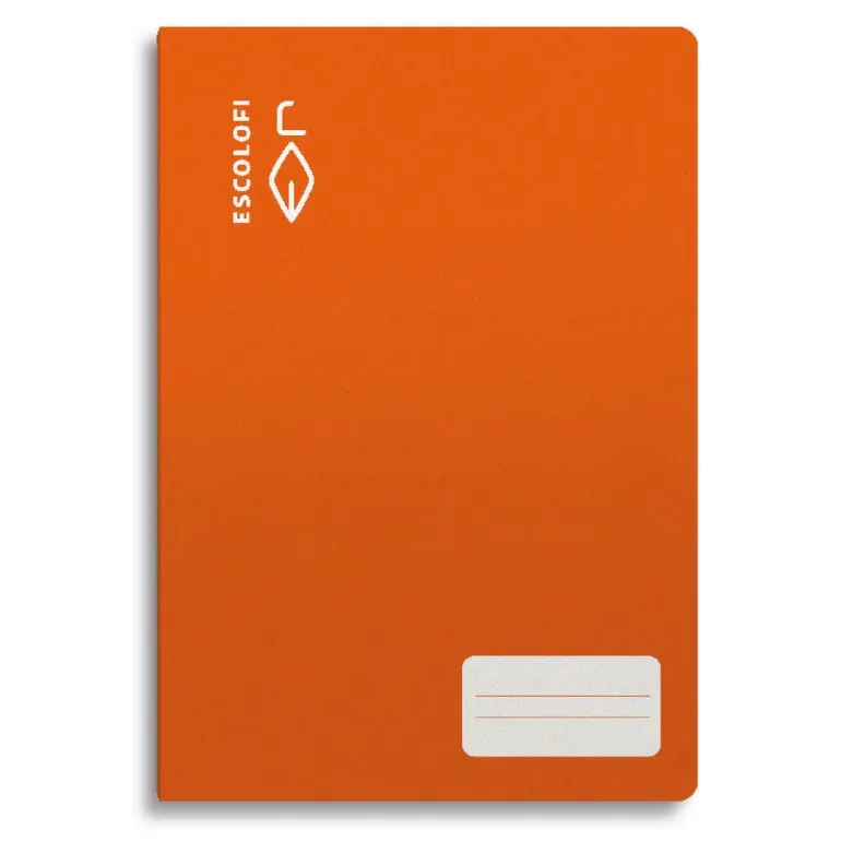 Cuaderno cuarto color naranja pauta Montessori 5mm 32 hojas