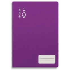 Cuaderno cuarto violeta pauta Montessori 5mm. 32 hojas