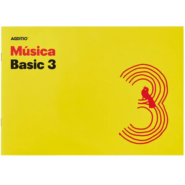 Cuaderno de música Additio Basic 3 pentagramas