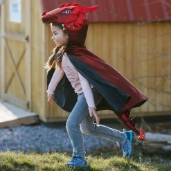 Disfraz capa dragón rojo 4-5 años