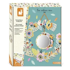 DIY colgador para joyas flores madera