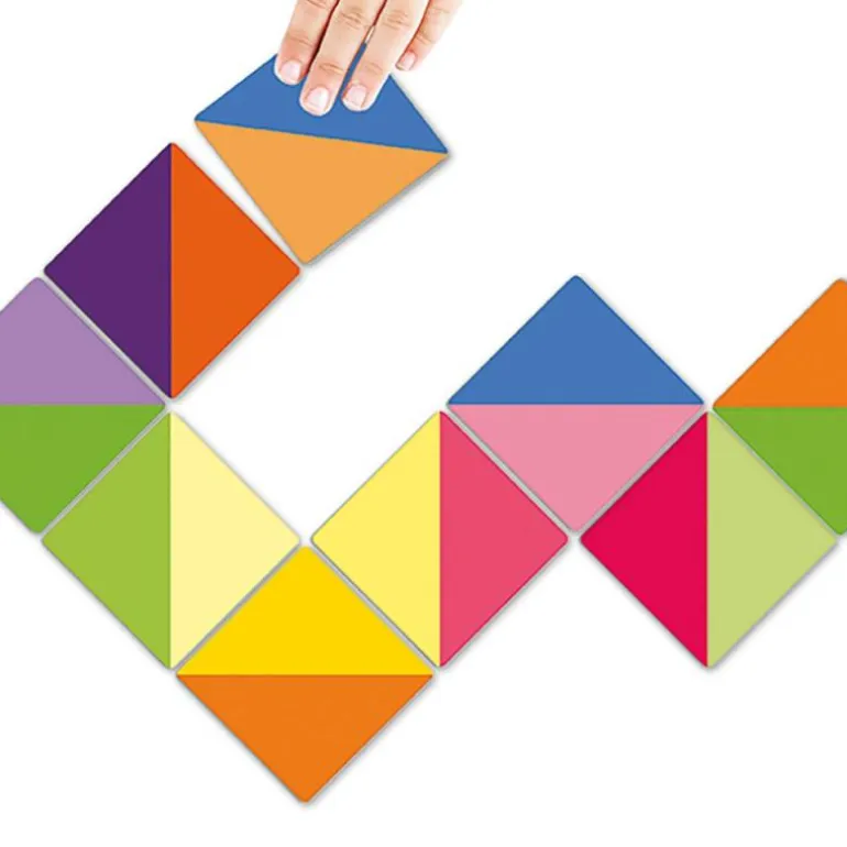 Dominó creativo asociación por colores