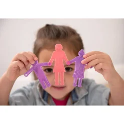Figuras personas de colores translúcidos de silicona 36 piezas