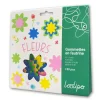 Flores de fieltro adhesivas 150 piezas