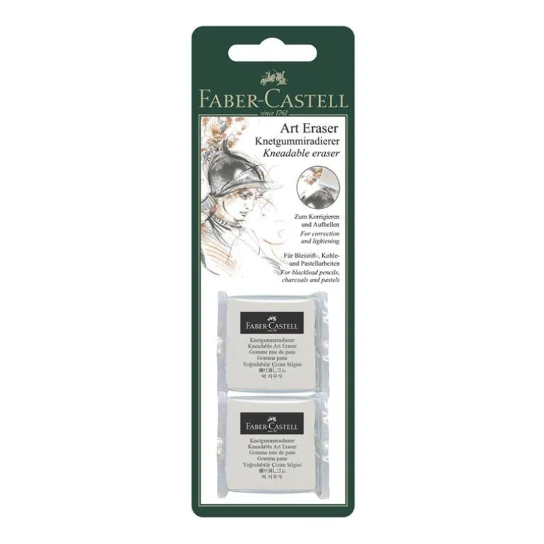 Goma de borrar moldeable 2 unidades Faber Castell
