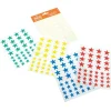 Gomets estrellas de colores 4 láminas