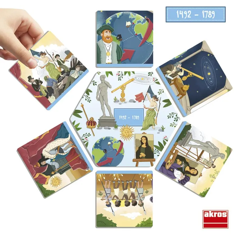 Juego de asociación Descubre la historia de la humanidad