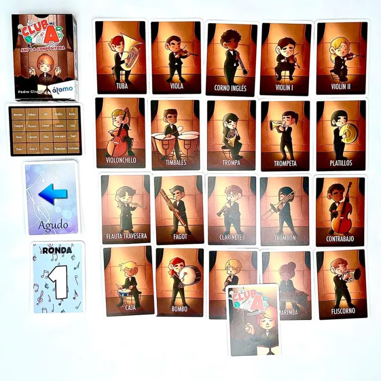 Juego de cartas Amy la compositora Club A