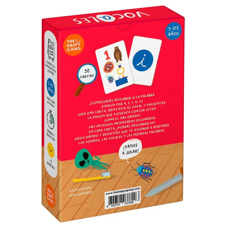 Juego de cartas Busca y encuentra vocales