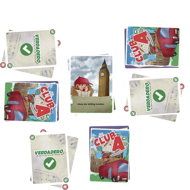 Juego de cartas en inglés Jessie the tourist Club A