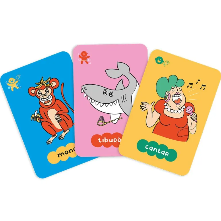 Juego de cartas Juguemos a la mímica