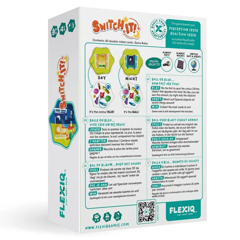 Juego de cartas Switch It