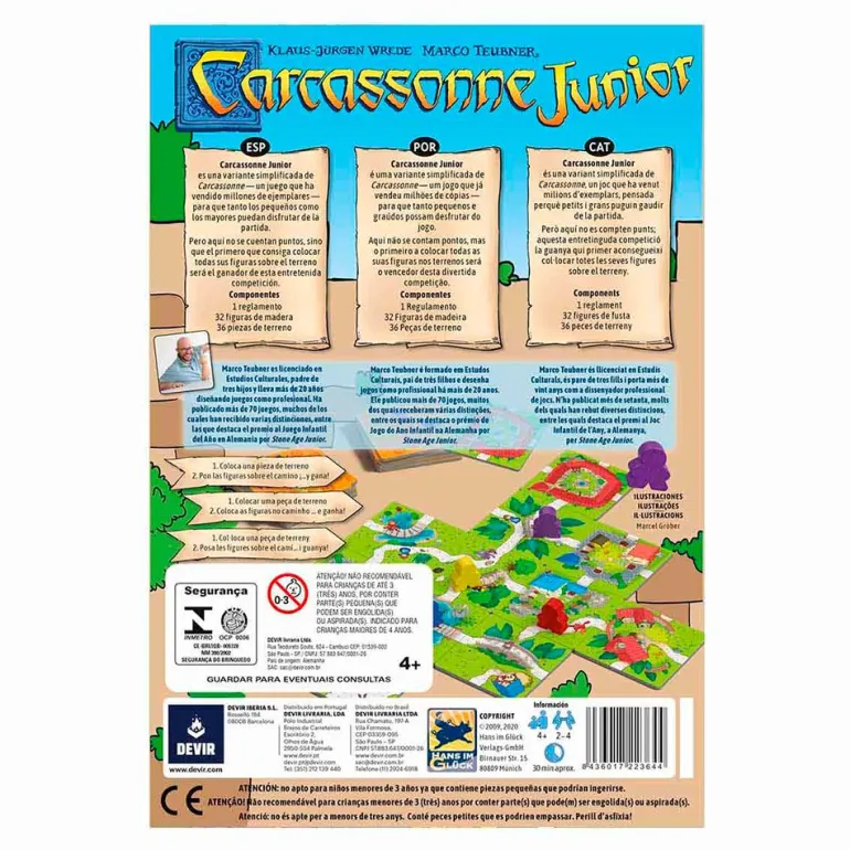 Juego de mesa Carcassonne junior