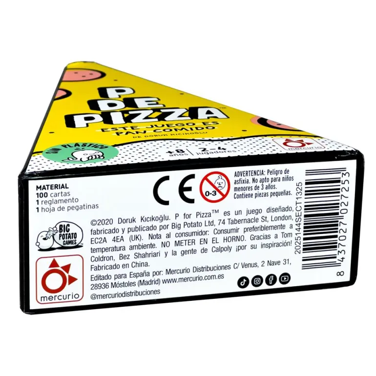 Juego de palabras P de pizza