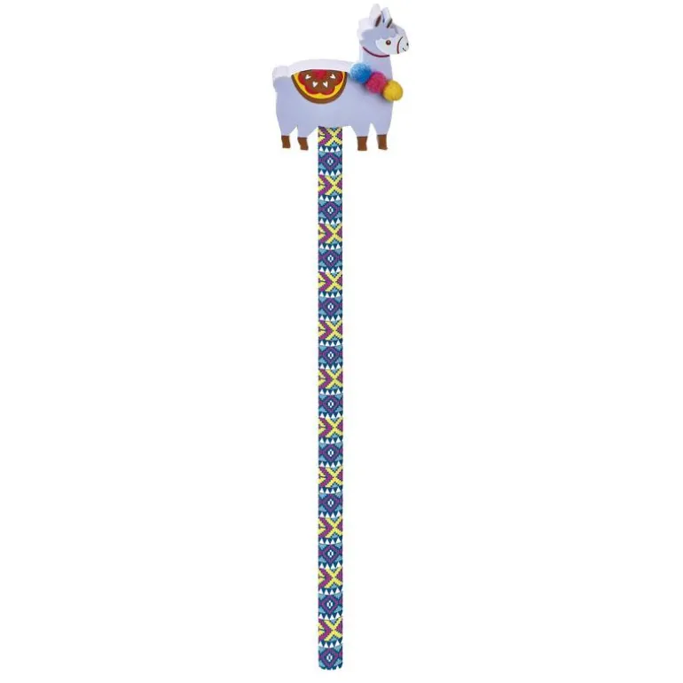 Lápiz con goma llama